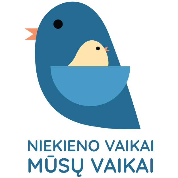 Organizacijos „Niekieno vaikai“ logotipas – parama vienišiems vaikams nuo kiekvieno Genviten produkto.